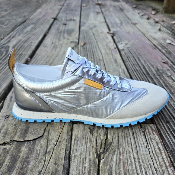 Oncept Tokyo Sneaker, Silver Flash-White, Silver, Gray, Blue, Orange, Womens 8.5 - Picture 6 of 14